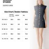 SS6190 Buttoned Mini Dress