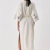 SS6186 Keten Bağlamalı Kimono