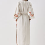 SS6186 Keten Bağlamalı Kimono