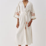 SS6186 Keten Bağlamalı Kimono