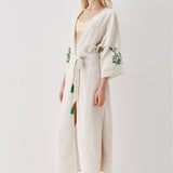 SS6186 Keten Bağlamalı Kimono