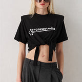 SS6181 BAĞLAMALI T-Shirt